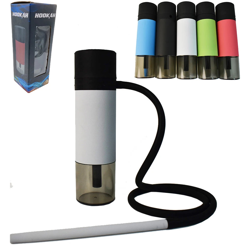 Arabic Portable Cup Hookah Car Shisha Set Indoor Outdoor with Protective Cover Small Narguile Chicha Soft Touch Hookah Gift